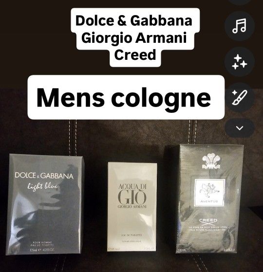 Men's Cologne Brand New $80 Each Firm