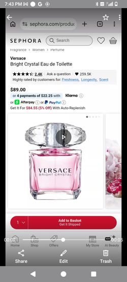 Versace bright crystal
