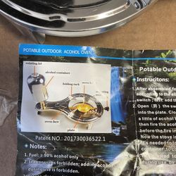 Portable outdoor alcohol Burner