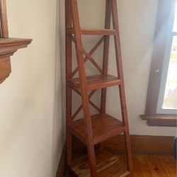 Wooden bookcase Ladder