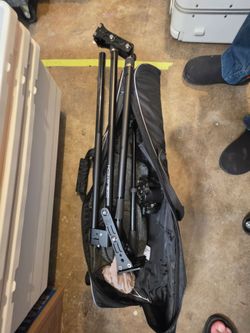 Coman KX3636 tripod, neewer wheels, and camera jib w/ fluid head