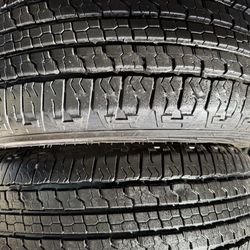 275/65R18  2  used  tires good year wrangler H/T