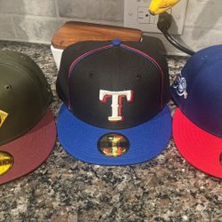 7 3/8 Texas Rangers Hats 