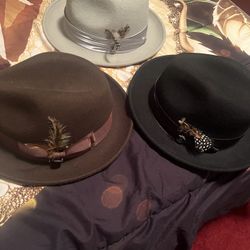 Men’s Dressy Wool Hats, $20 Each Small- Medium
