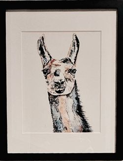 Wall Art Watercolor Llama Art Print By Teresa Rudd