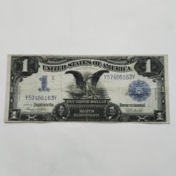 1899 Black Eagle One Dollar Silver Certificate  - Large Note