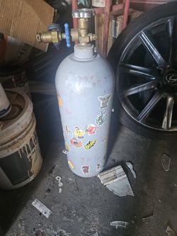 Helium tank.