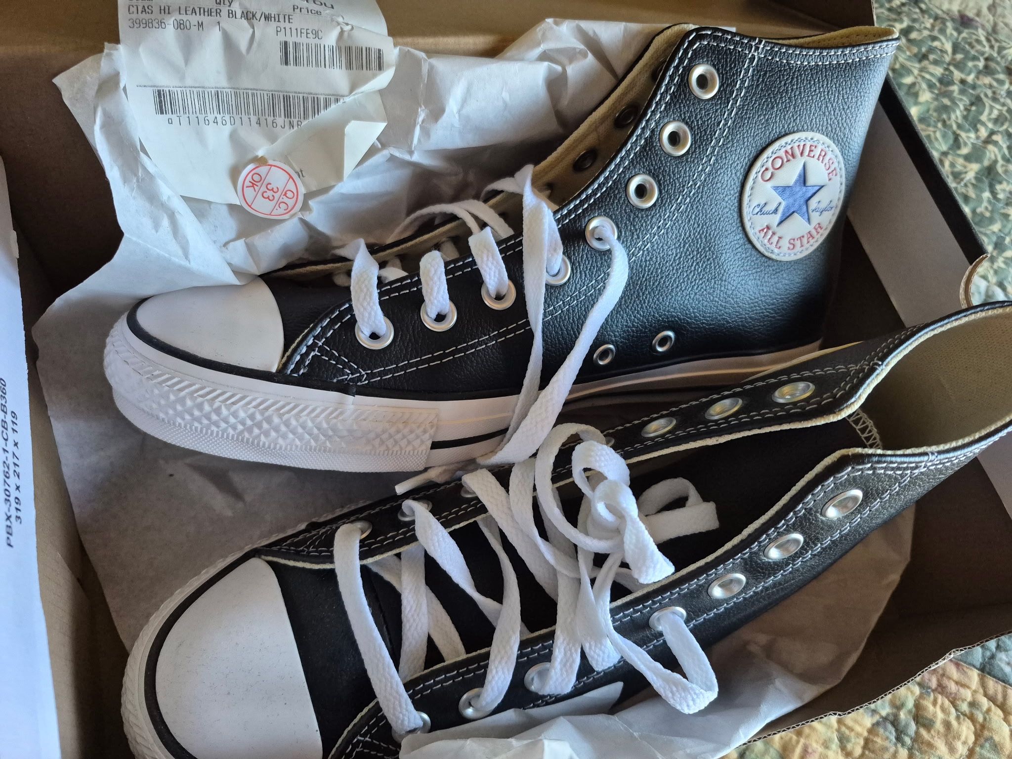 Leather Converse