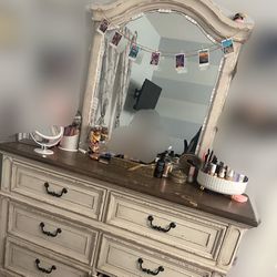 ashley dresser with mirror vanity 