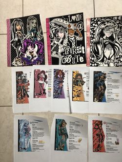 3 Monster High Velvet Folder