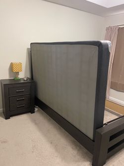 Dark Wood full  Bed Frame