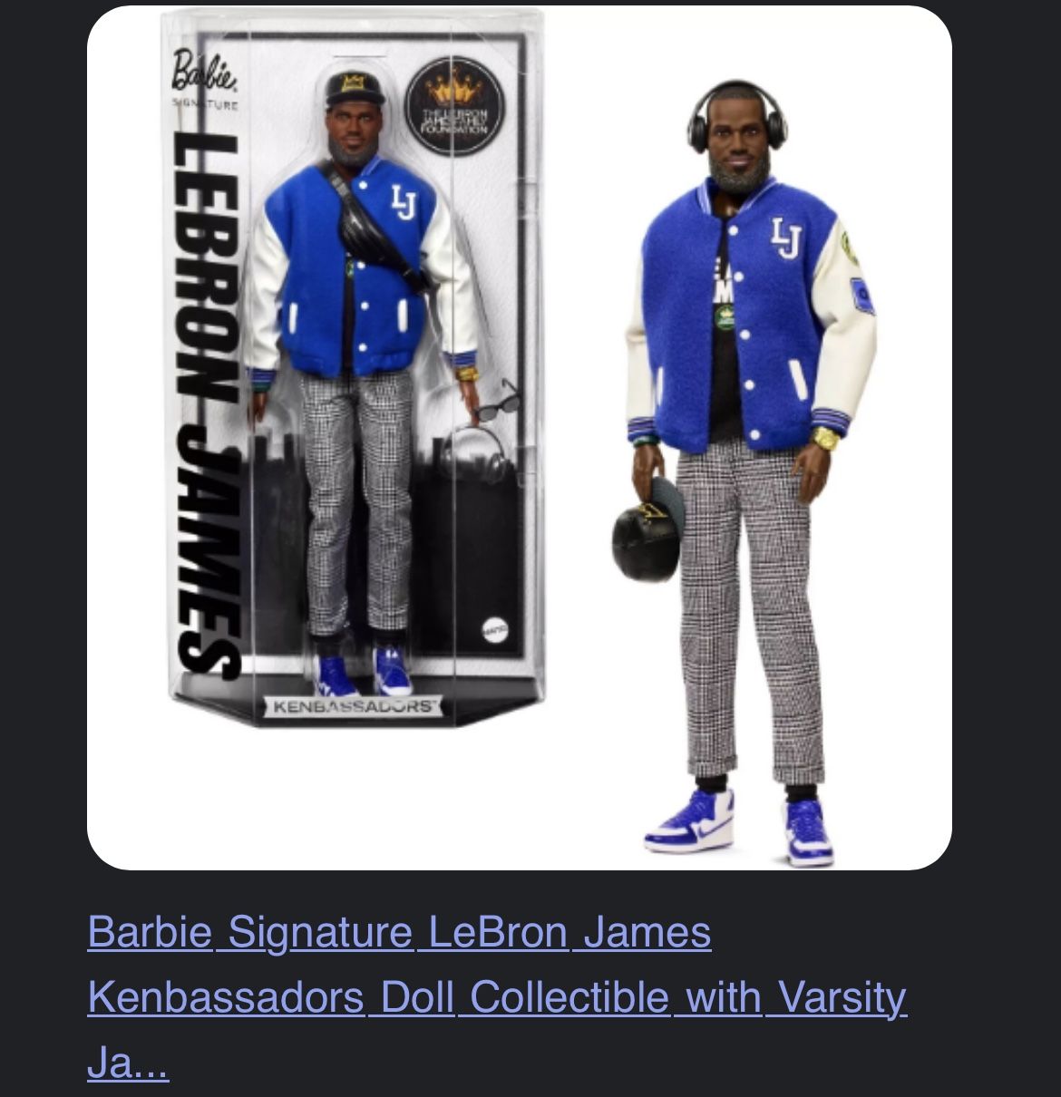 Mattel Barbie Signature LeBron James Doll ORDER CONFIRMED