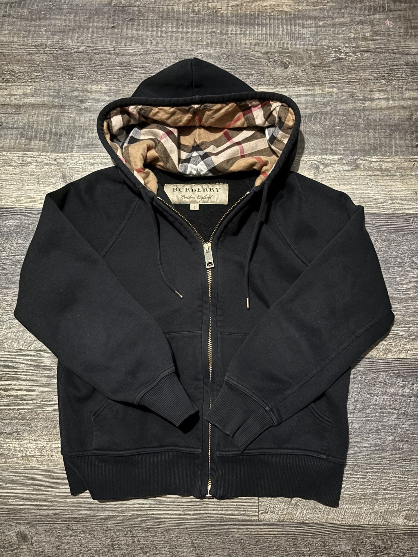 Burberry Zip Up Hoodie