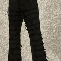 Black Stacked Jeans (Spark Denim Designs)