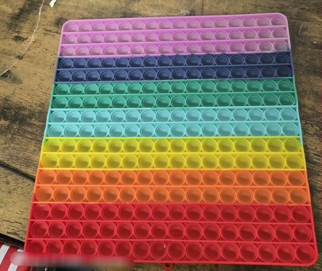 Large Size Pop Sensory Fidget Toys, Push Bubble Fidget Sensory Toys, 12 Inch, Used