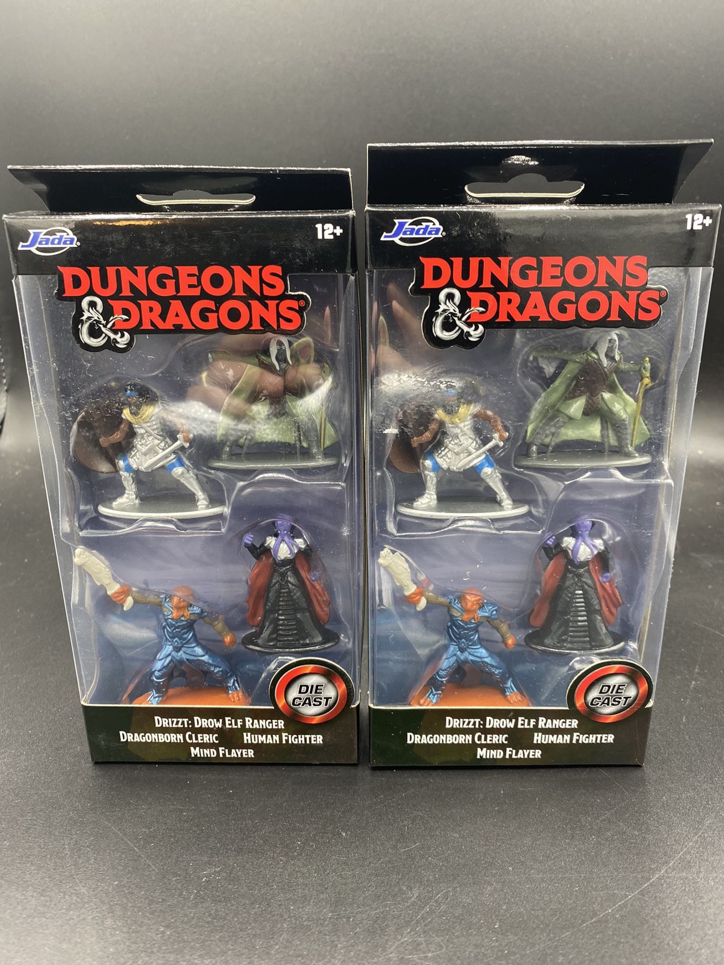 (2) Brand New Rare Dungeons & Dragons Drizzt Die-cast Figure Set Jada Toys