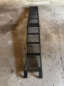 HAUL-MASTER 800 lb. Capacity 80 in. x 5.17 in. Center-Fold Steel Single Ramp