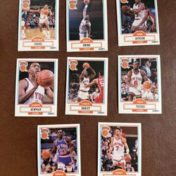 1990-91 Fleer New York Knicks 8 Card Team Set, Patrick Ewing, NRMT+