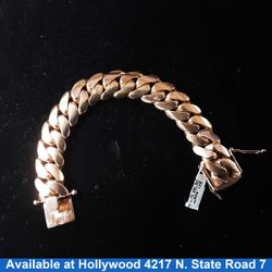 Bracelet - Yellow Gold 10k (.417) 200.6 grams 8 inch