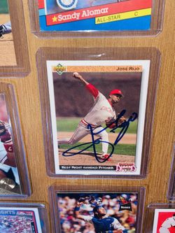 Jose Rijo Autographed Card { Met At My Job He Came By To Show Love And Sign Stuff }