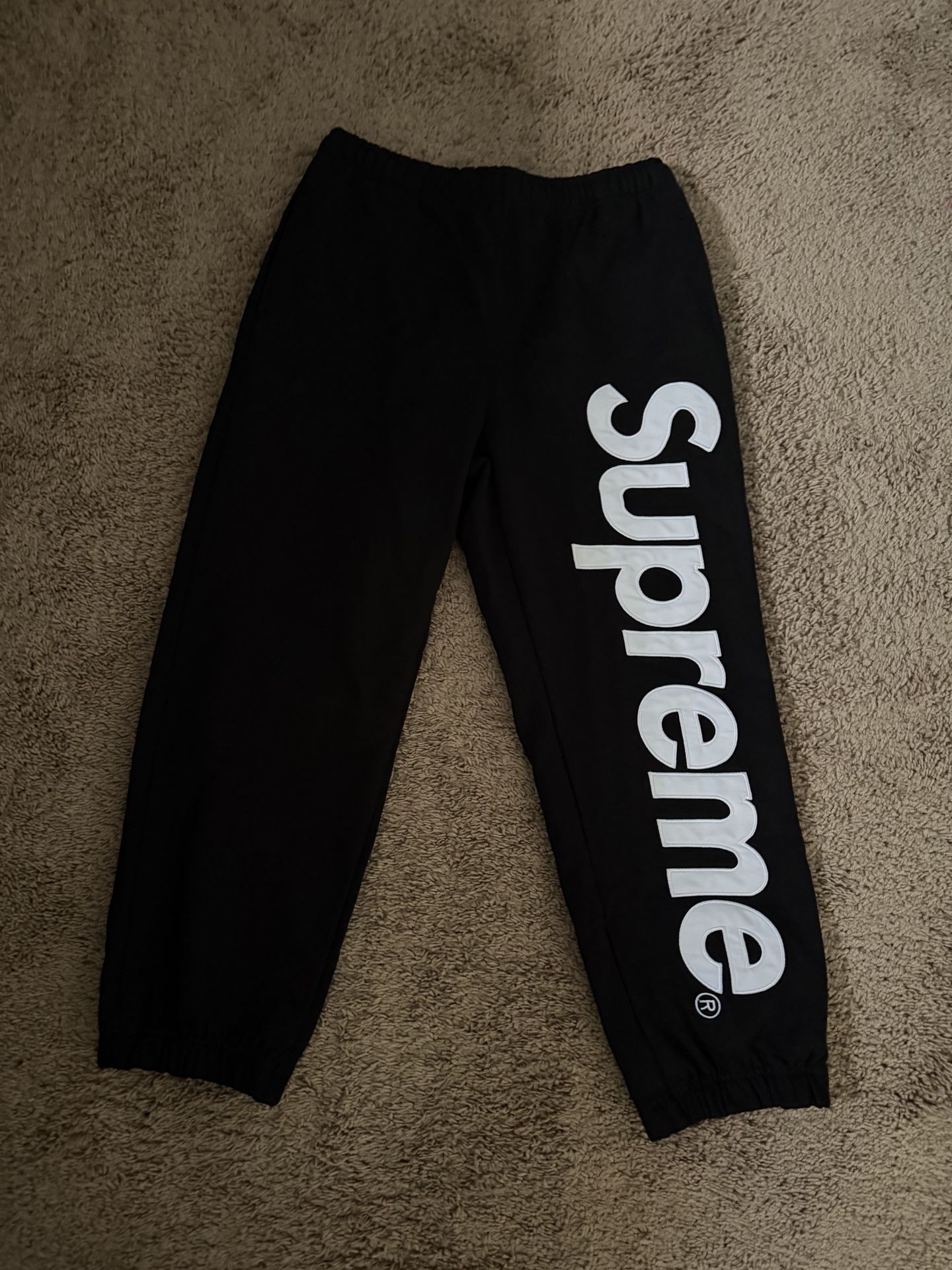 Black supreme sweats