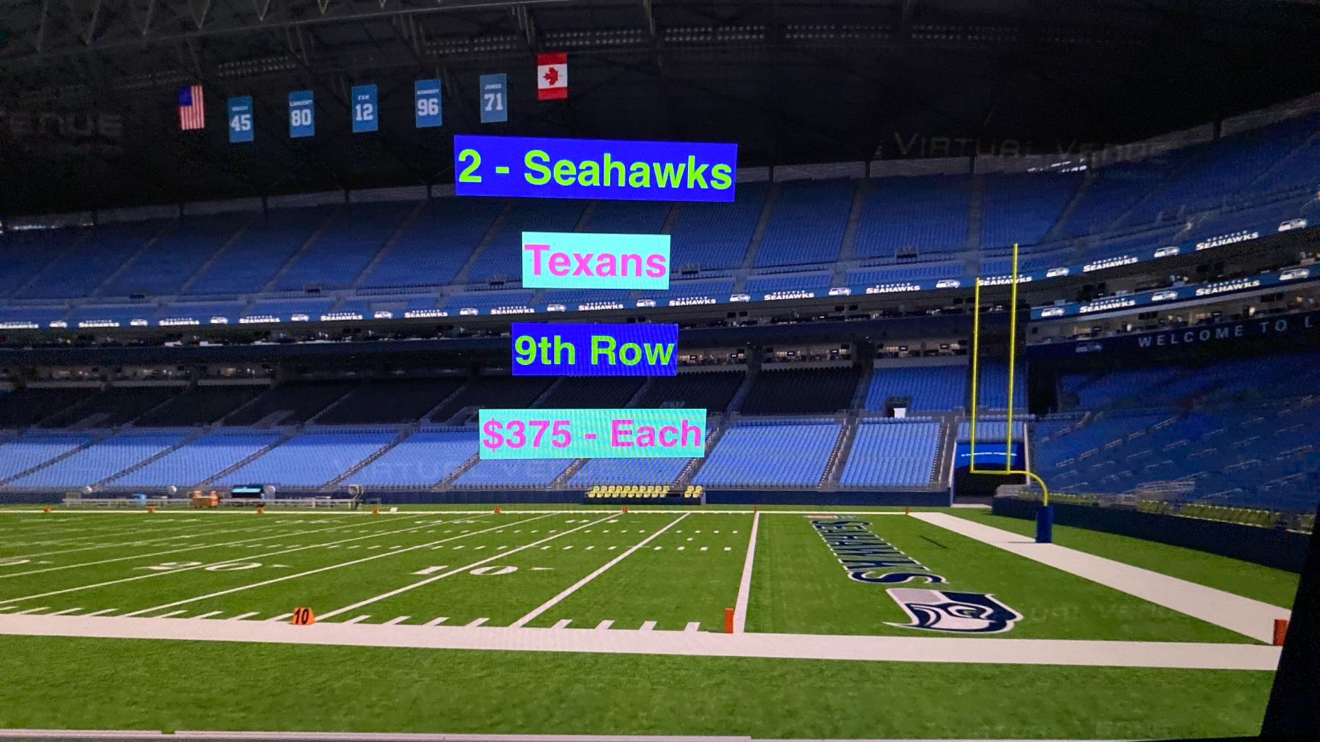 Seahawks Texans Tickets