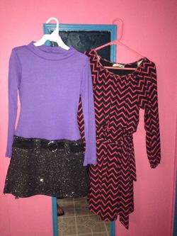 Girls dresses size 12-14 , $5 each