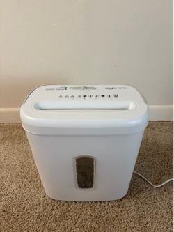 Amazon Basics 8-Sheet Cross Cut Paper and Credit Card Shredder for Security,