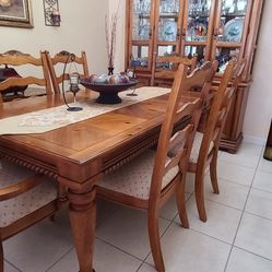 Wood Dining Table & Chairs FREE