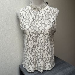 Mango Women’s Lace Top, Size Small