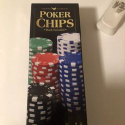 Cardinal Classics Spin Master Games 100 Poker Chips Rack Included 