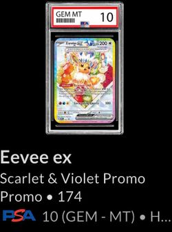 PSA 10 Eevee ex Scarlet & Violet Promo 174