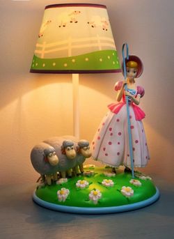 Disney Pixar Toy Story Little Bo Peep Lamp With Sheep & Stand 14" 2019 - New