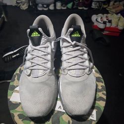 Adidas X PLRBOOST Silver Metallic Grey Running Sneakers ID9596 Size 12 Men's Very Good Condition 