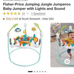 Fisher-price Jumping Jungle Jumperoo With Lights And Sound