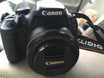 Cannon Rebel T3i With 50mm/1.8lens  