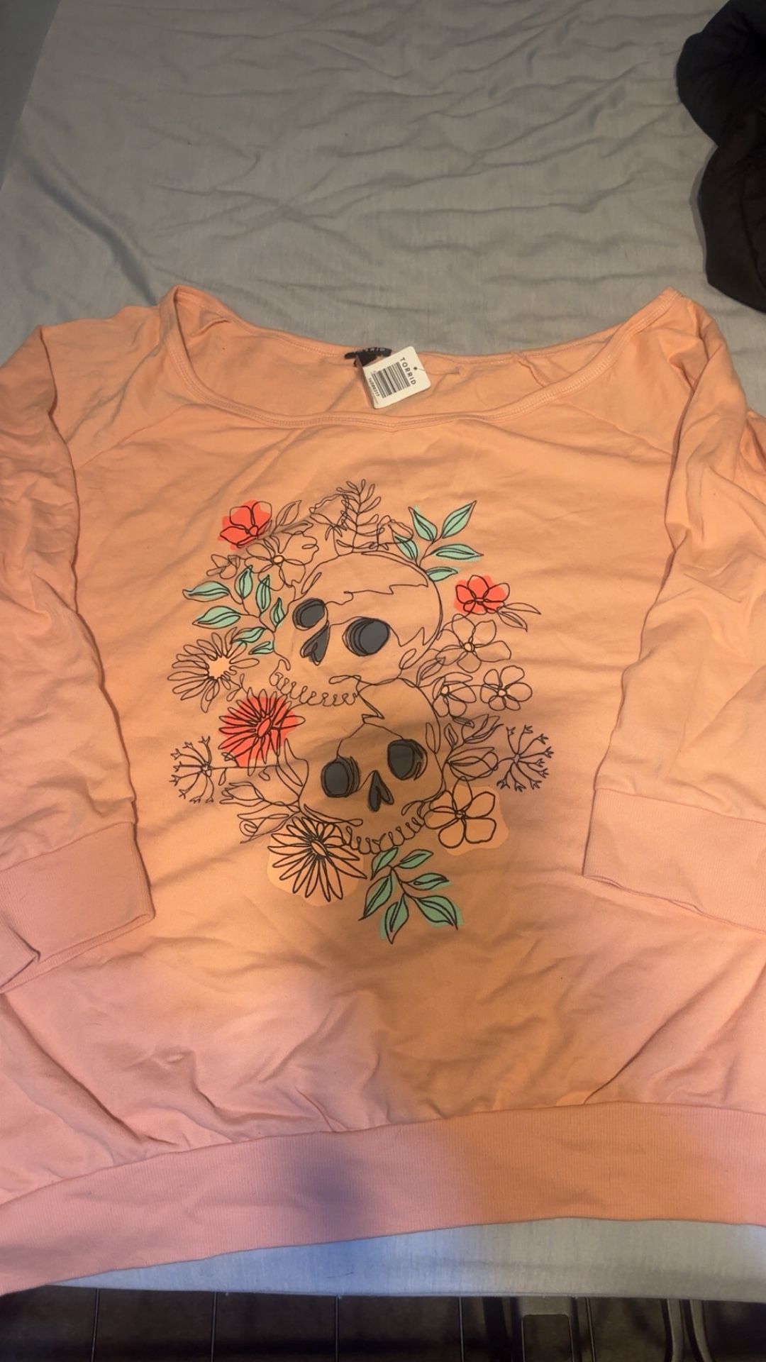 Torrid PINK SKULL Sweatshirt - Size 4x