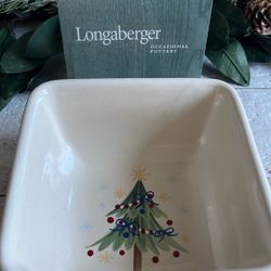 Longaberger Christmas candy dish (retired)