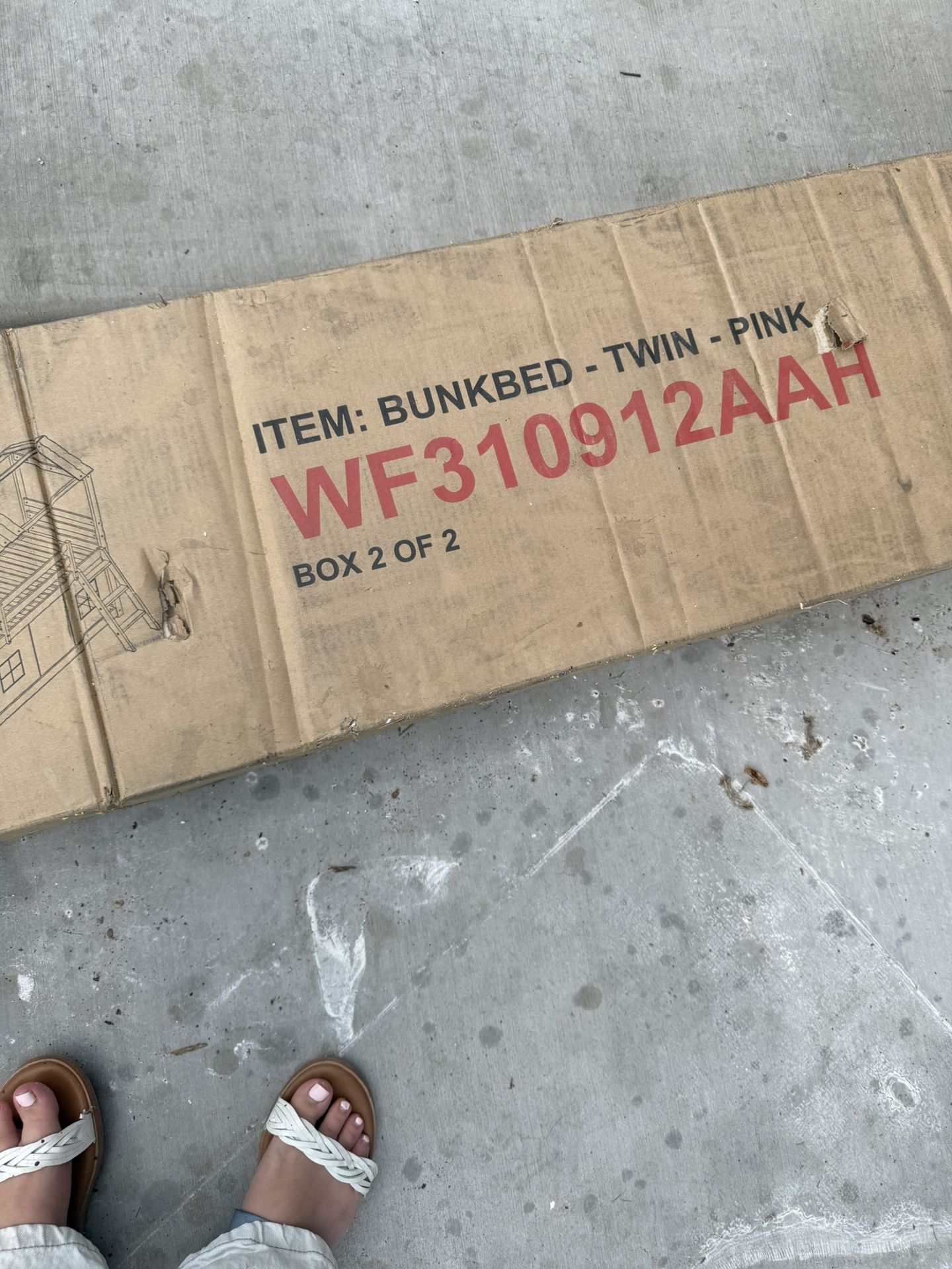 One Box Of Twin Bunk Bed