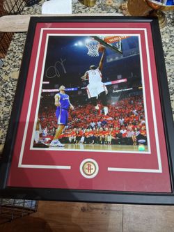 James Harden signed framed 16x20 photo Tristar