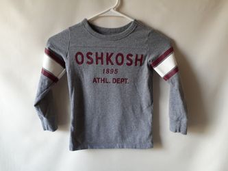 OshKosh B'gosh boys gray long sleeve top size 4/5