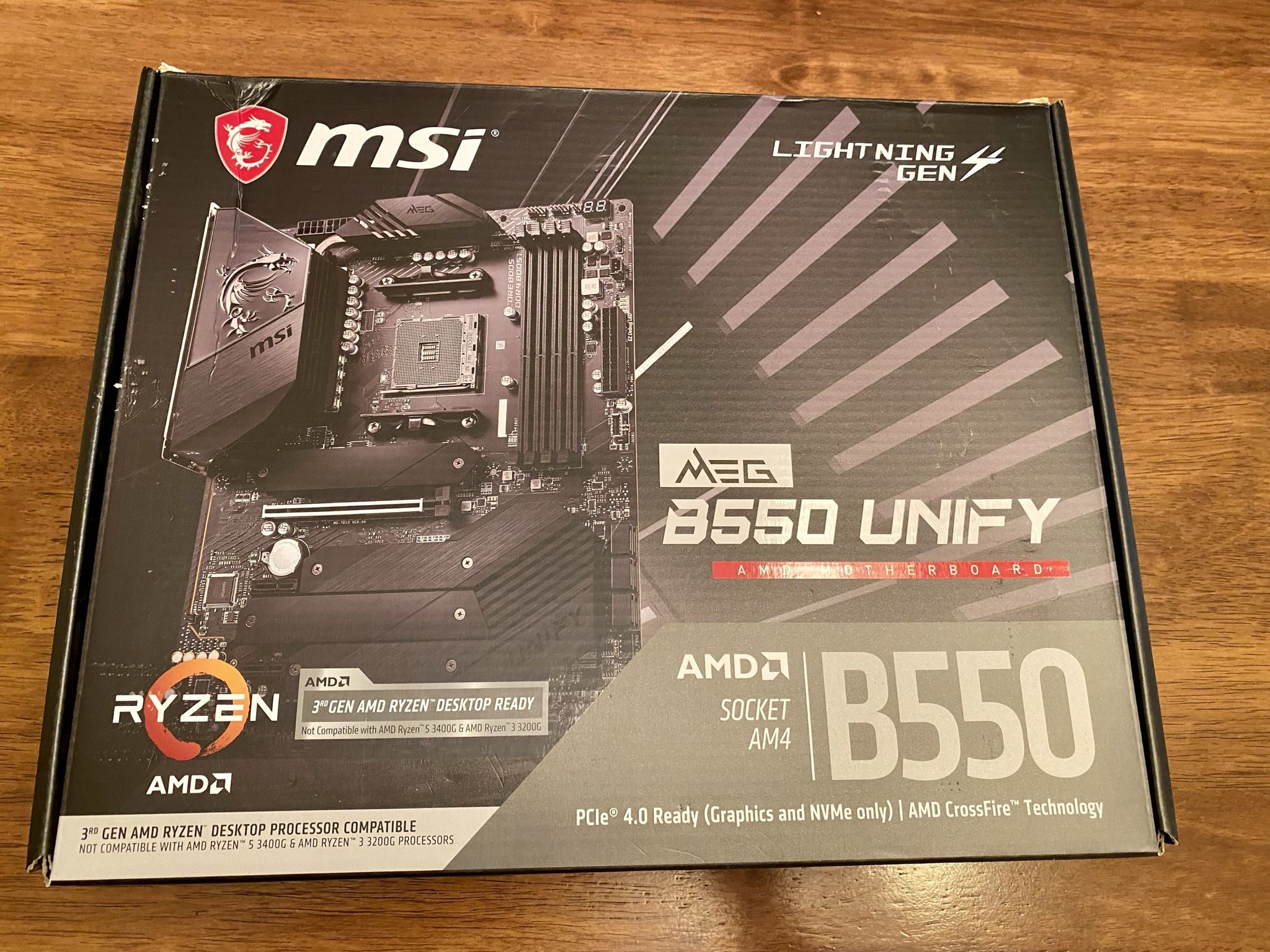 Mint MSI MEG B550 UNIFY ATX Motherboard DDR4
