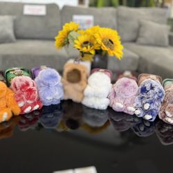 Keychain with Gift Tin – 5.8" Handmade Plush Bag Charm 🎁