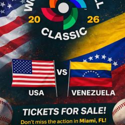 Usa Versus Venezuela World Baseball, Classic Finals Tickets