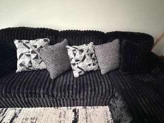 Modern Plush Corduroy Sectional Sofa