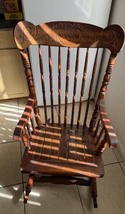 Old Wooden Rocking Chair 