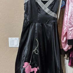 50s  Dress Halloween Costume/Grease Halloween, Costume/Pink Ladies Dress Costume