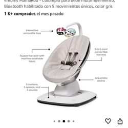 4moms MamaRoo Multi-Motion Baby Swing, Bluetooth Enabled with 5 Unique Motions