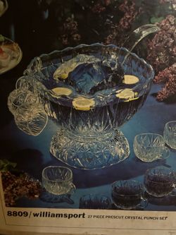 Punch Bowl Set with 12 cups