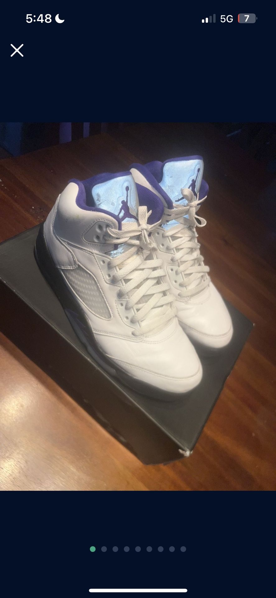 Size 9.5 Jordan 5 Concords